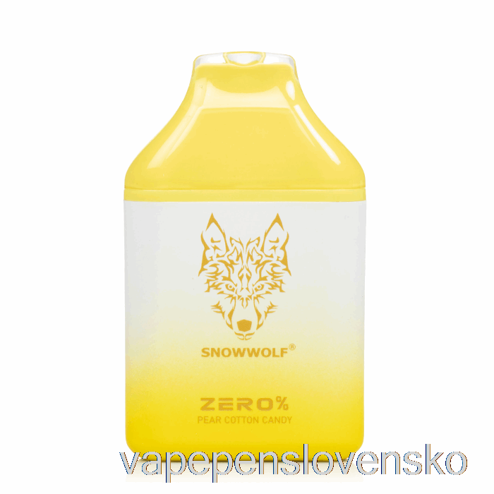 Snowwolf Zero 5500 0% Jednorazová Hrušková Cukrová Vata Bez Nikotínu Bez Nikotinu